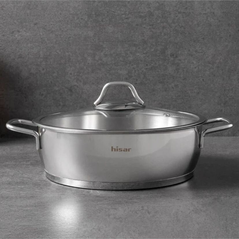 HİSAR TEOS ÇELİK BASIK TENCERE 24 CM