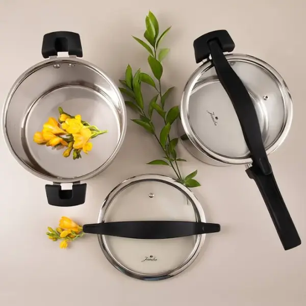 Jumbo Spark 8 Parça Çelik Tencere Seti