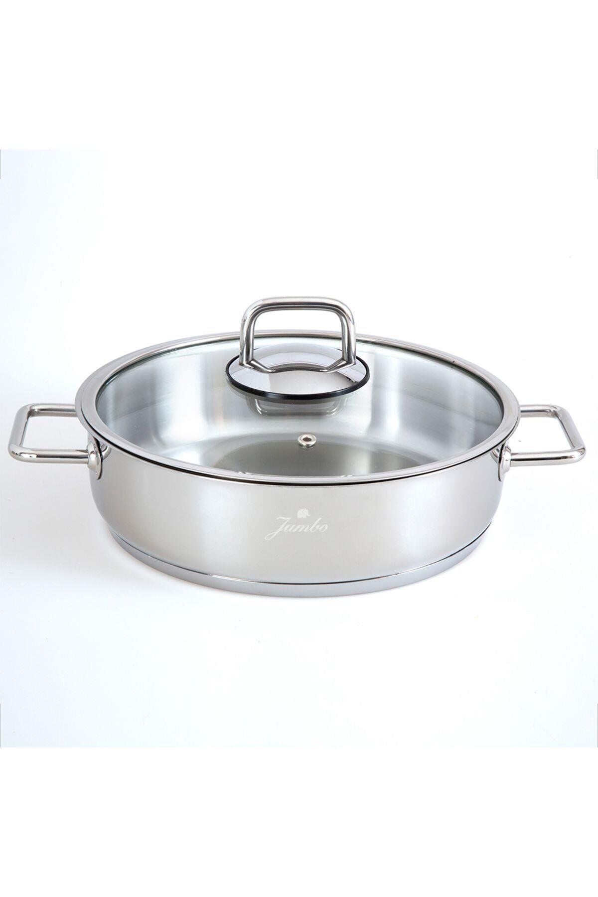 JUMBO PALERMO TEKLEME ÇELİK BASIK TENCERE 24 CM