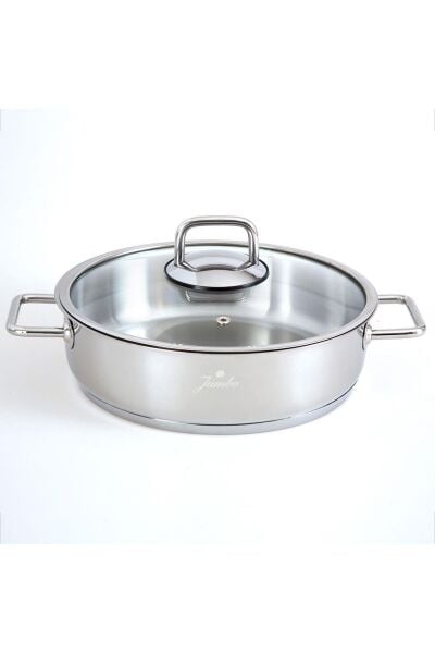 JUMBO PALERMO TEKLEME ÇELİK BASIK TENCERE 24 CM