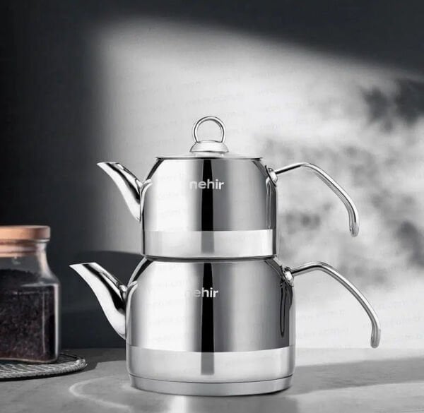 NEHİR LOTUS ÇAYDANLIK CAM KAPAK METAL KULP 1.00-2.00 LT