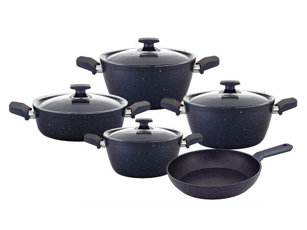 VIVALDI ECO GRANİT SERİ TENCERE SETİ 9 PARÇA  20-24-28-28-28