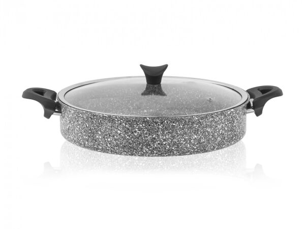 TAÇ ULTRA GRANİT BASIK TENCERE 26 CM GRİ