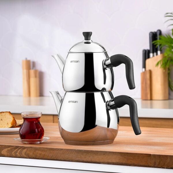 EMSAN DURU ÇAYDANLIK MAXİ BOY SİYAH KULP-1.25-2.50 LT