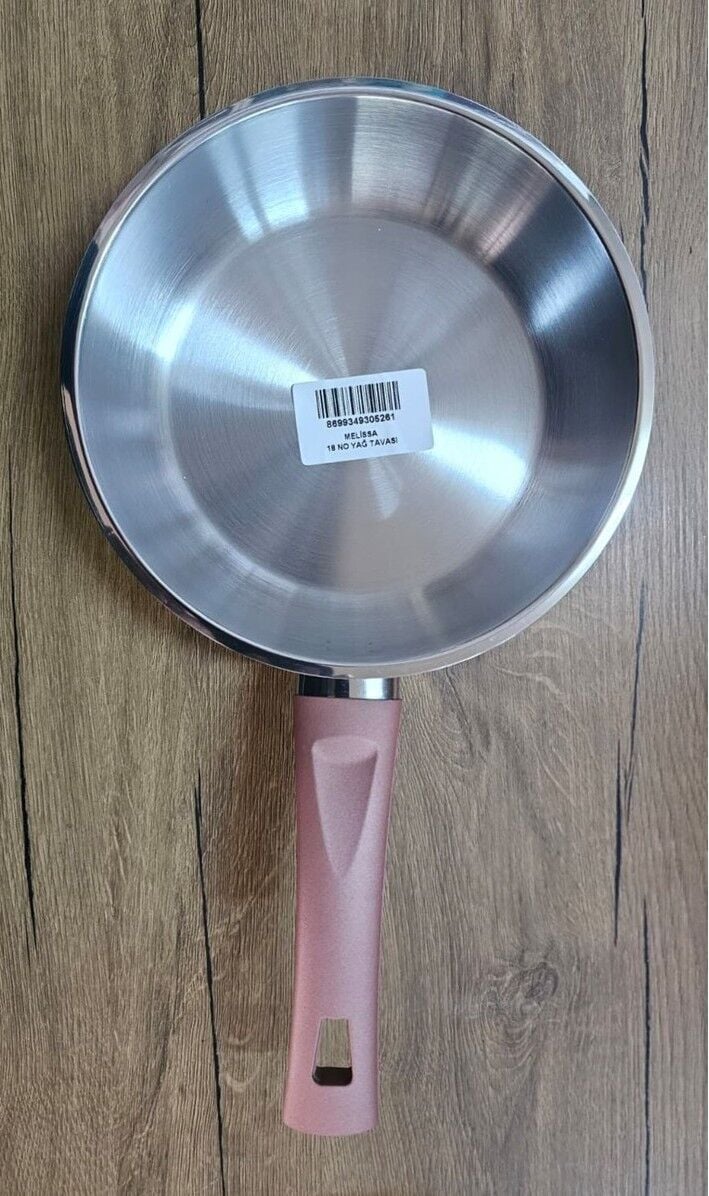 SOLE MELİSA ÇELİK TAVA BAKALİT KULP 18 CM 18/10