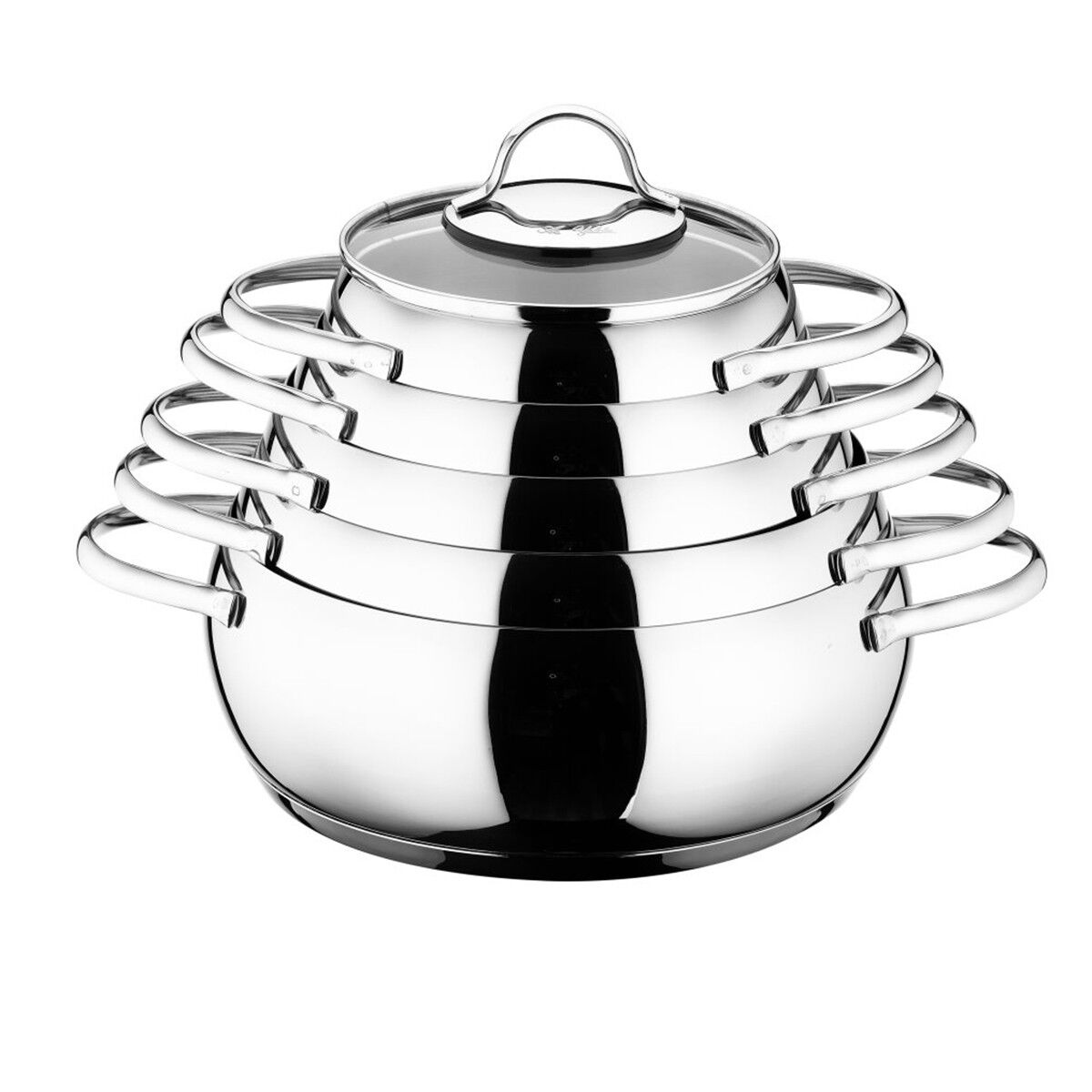 ARYILDIZ OLİMPOS 10 PARÇA ÇELİK TENCERE SETİ 16-18-20-22-24