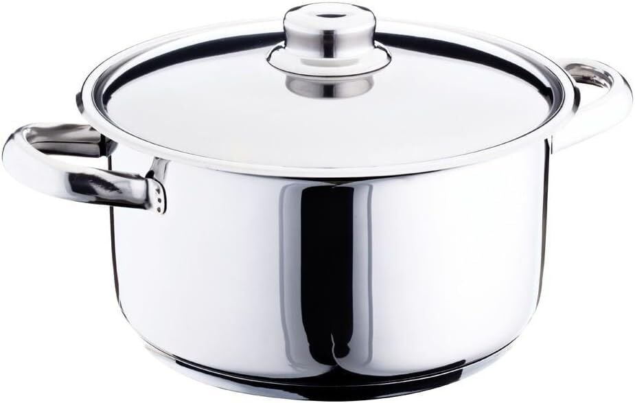 GÜLSAN DERİN ÇELİK TENCERE ÇELİK KAPAK 18/10 22 CM