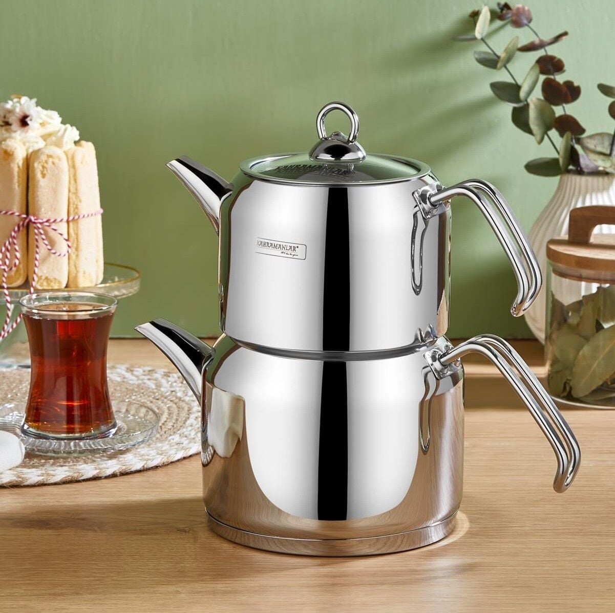 KAHRAMANLAR DELUX MEGA BOY ÇAYDANLIK 304 ÇELİK 18/10