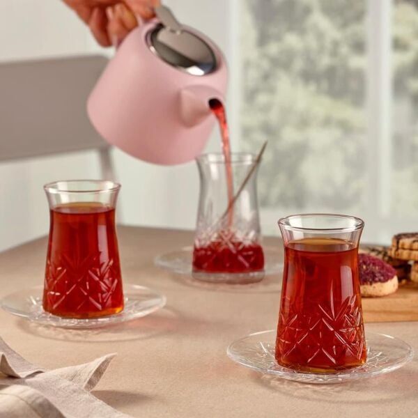 PAŞABAHÇE TİMELESS ÇAY SETİ 6 KİŞİLİK 12 PARÇA