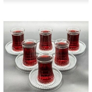 PAŞABAHÇE ELYSIA ÇAY SETİ 6 KİŞİLİK 12 PARÇA