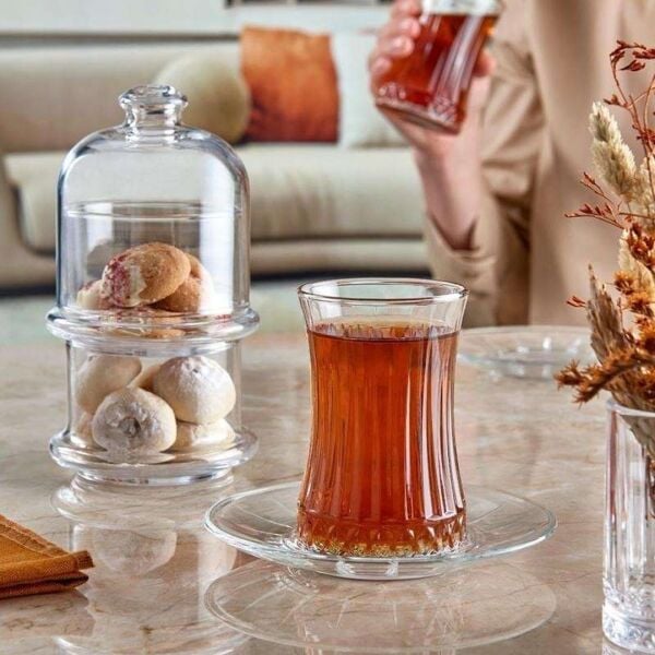 PAŞABAHÇE ELYSIA ÇAY SETİ 6 KİŞİLİK 12 PARÇA