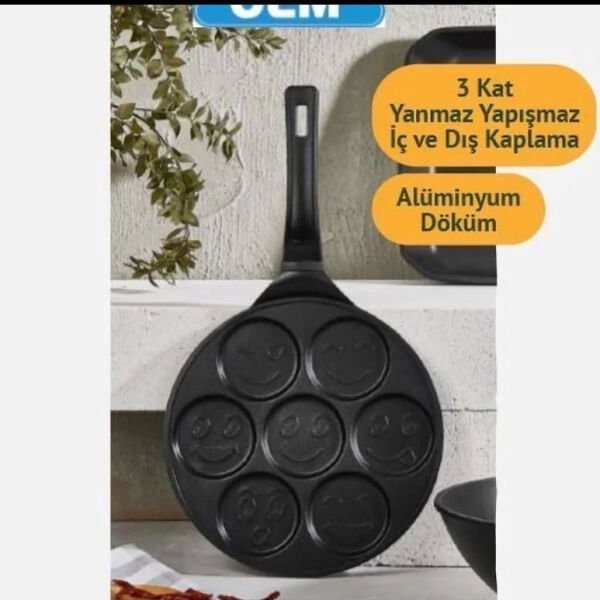CEM MUTFAK DÖKÜM EMOJİ PANKEK TAVA 26 CM