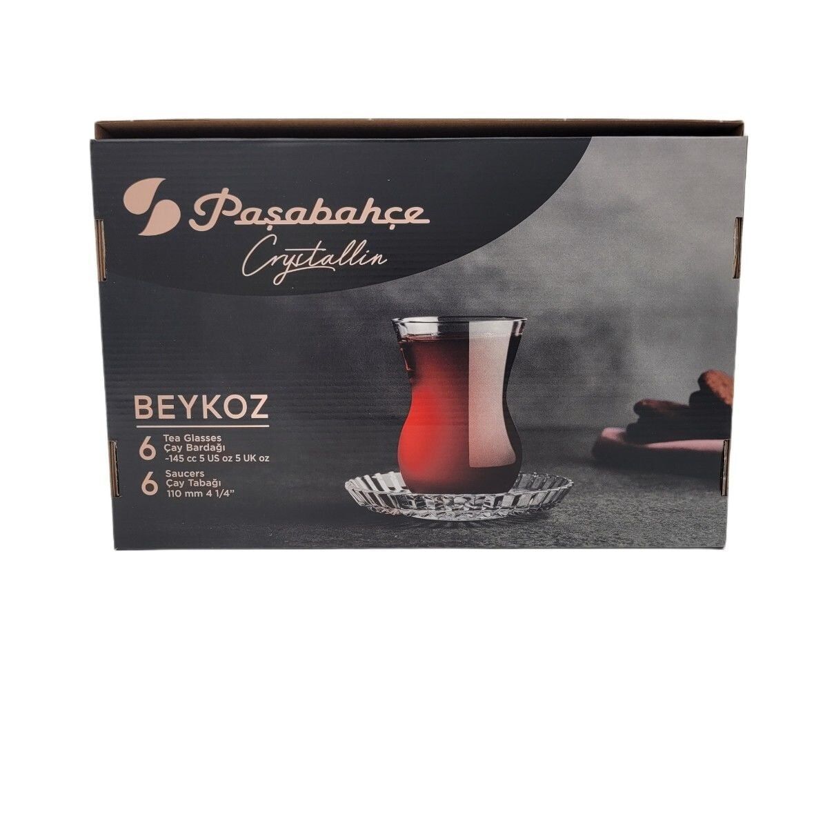PAŞABAHÇE BEYKOZ ÇAY SETİ 6 KİŞİLİK 12 PARÇA 98695