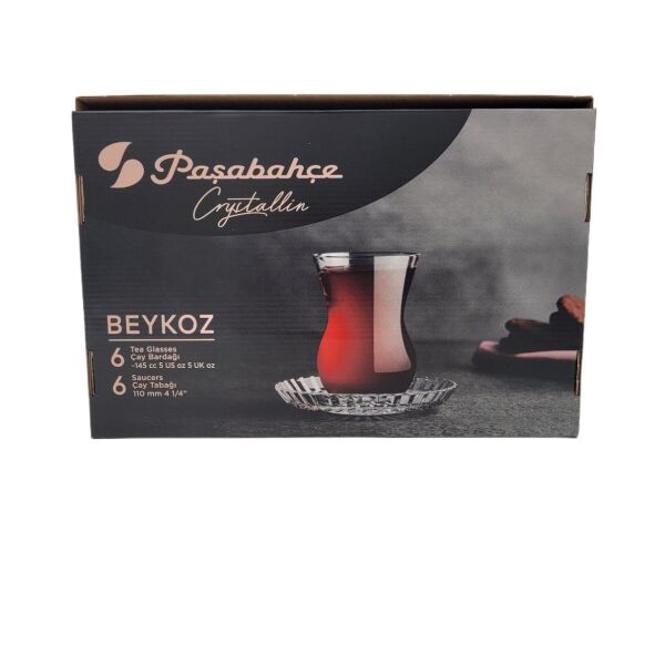 PAŞABAHÇE BEYKOZ ÇAY SETİ 6 KİŞİLİK 12 PARÇA 98695