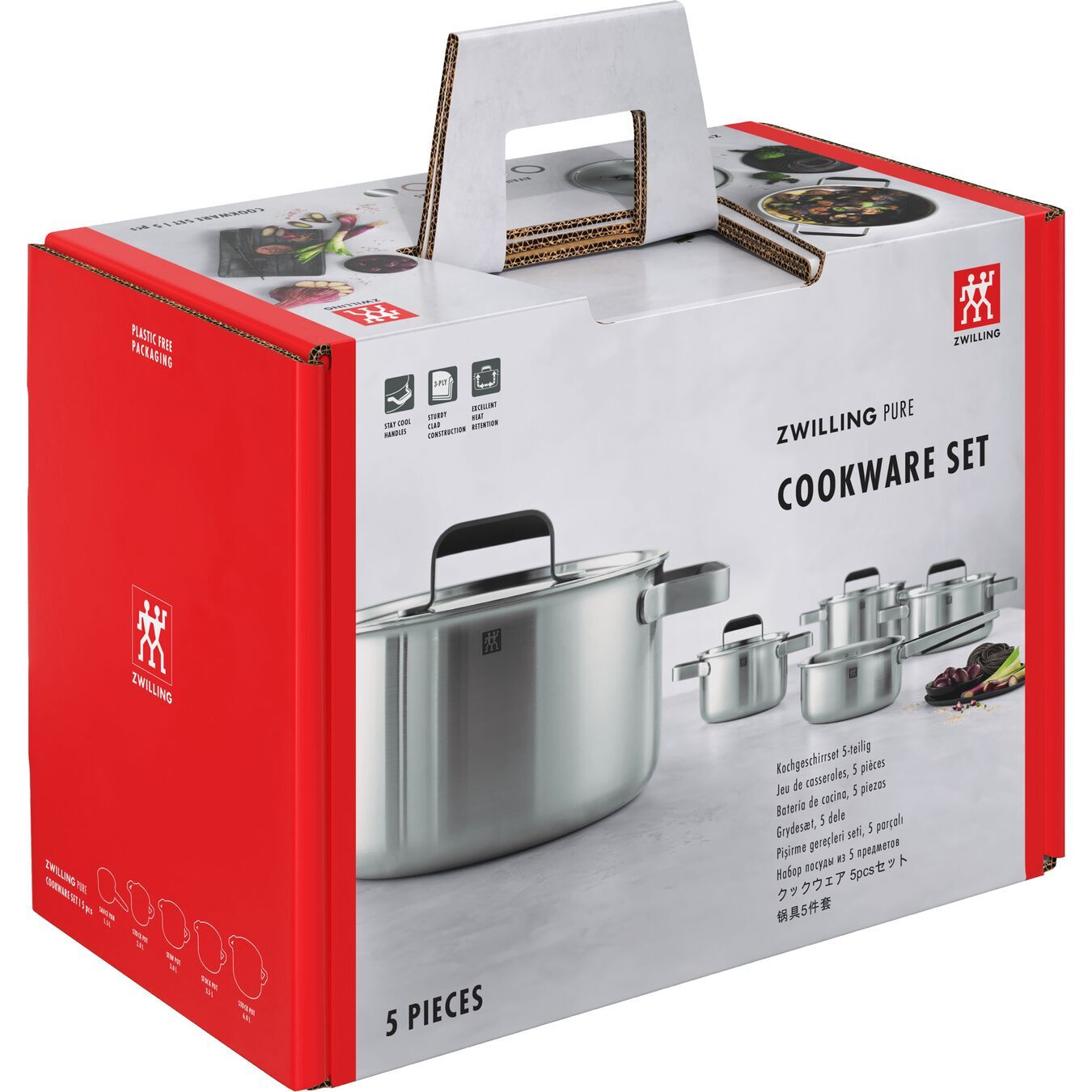 ZWILLING ESSENCE 5 PARÇA ÇELİK TENCERE SETİ